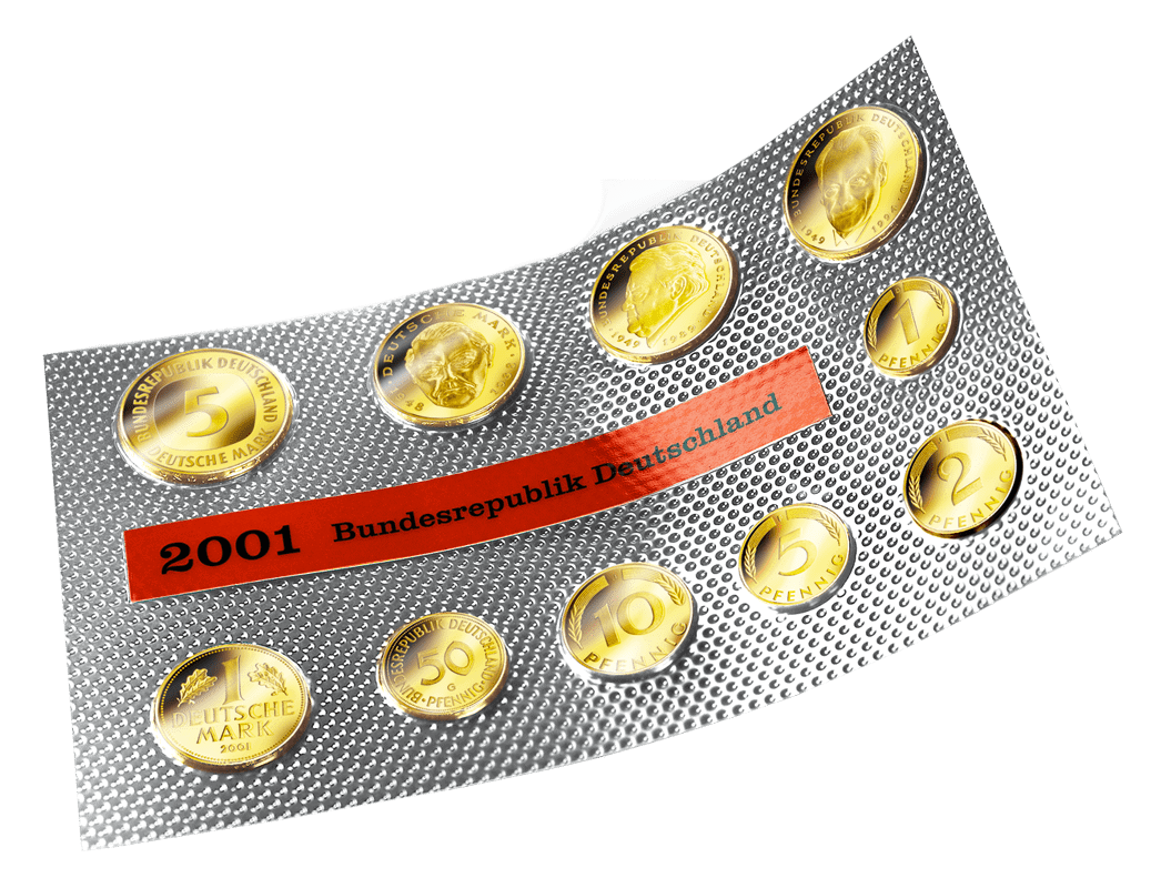 BRD Kursmünzensatz 2001