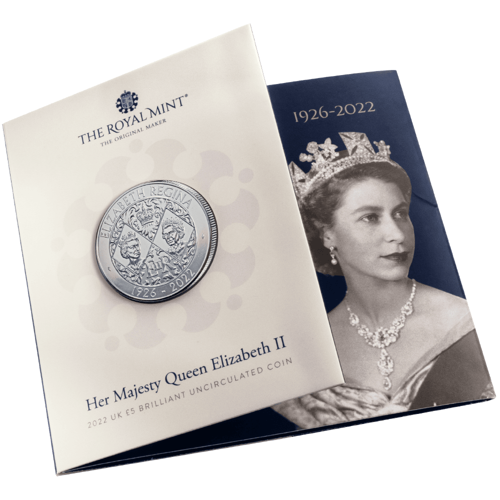 GB Offizielle Gedenkmünze Queen Elizabeth II. im Folder