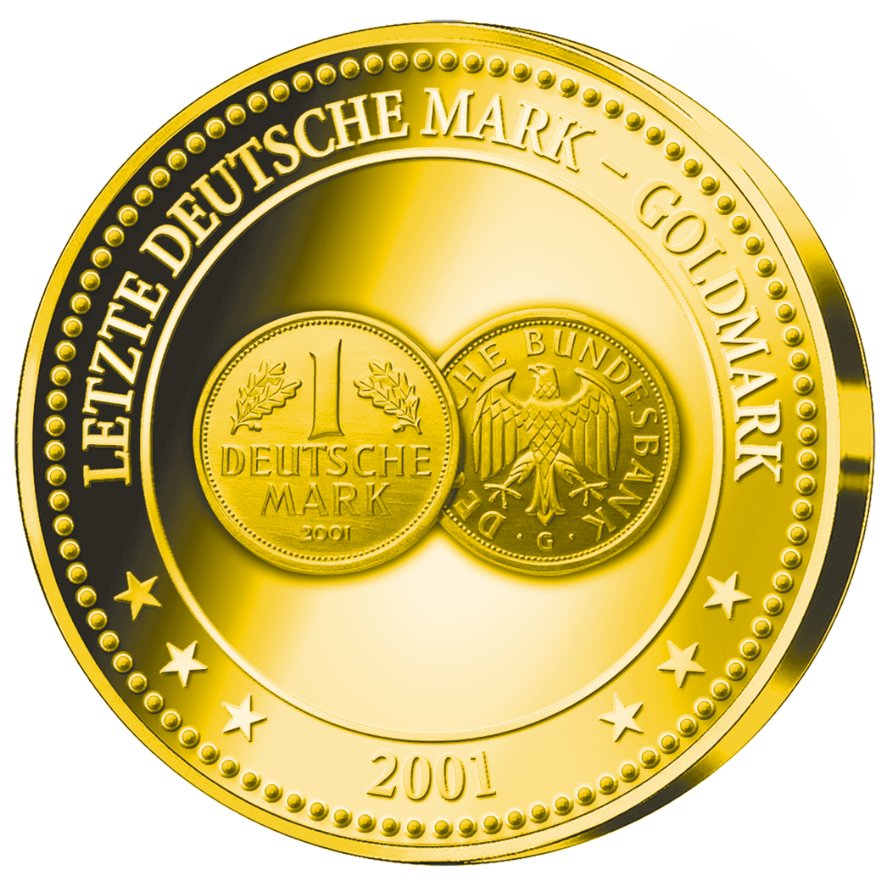 Gedenkprägung "Letzte DM-Münze Goldmark 2001"